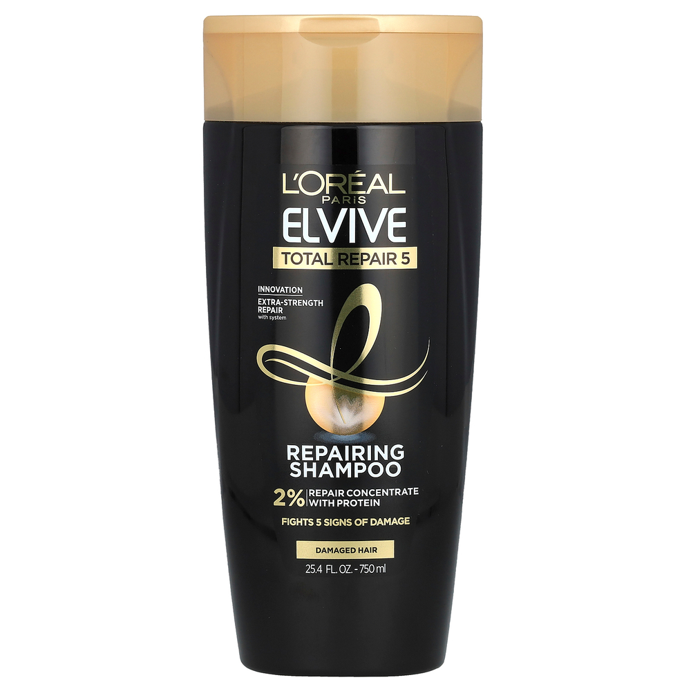 L'Oréal, Elvive, Total Repair 5, восстанавливающий шампунь для поврежденных волос, 750 мл (25,4 жидк. унции)