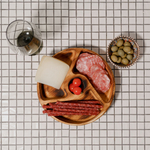 Деревянная менажница с 4 отсеками из кедра