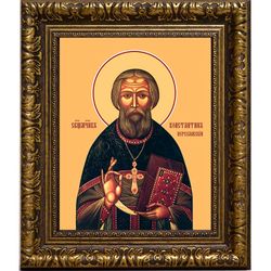 Константин Переславский (Снятиновский) священномученик, пресвитер. Икона на холсте.