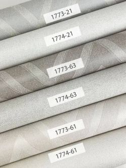 Обои Метро, фон бежево-сиреневый, рогожка (арт. 1774-63)