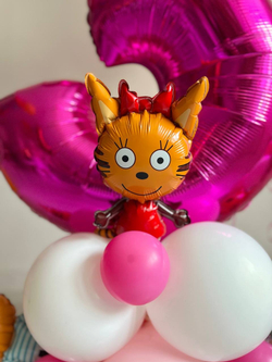 Воздушные шары Маша и медведь + минифигурки три кота №3329