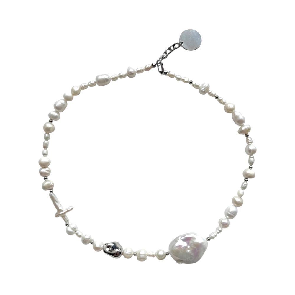 MOJNØ STUDIO Ожерелье UGLY BOB silver edition