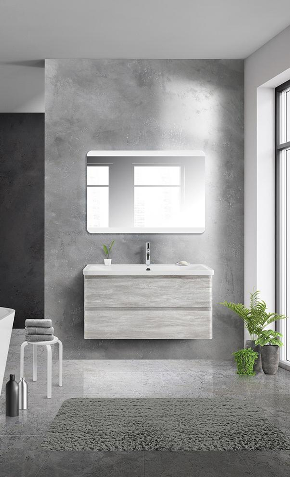 Тумба подвесная под раковину BelBagno ALBANO-1000-2C-SO-RVB