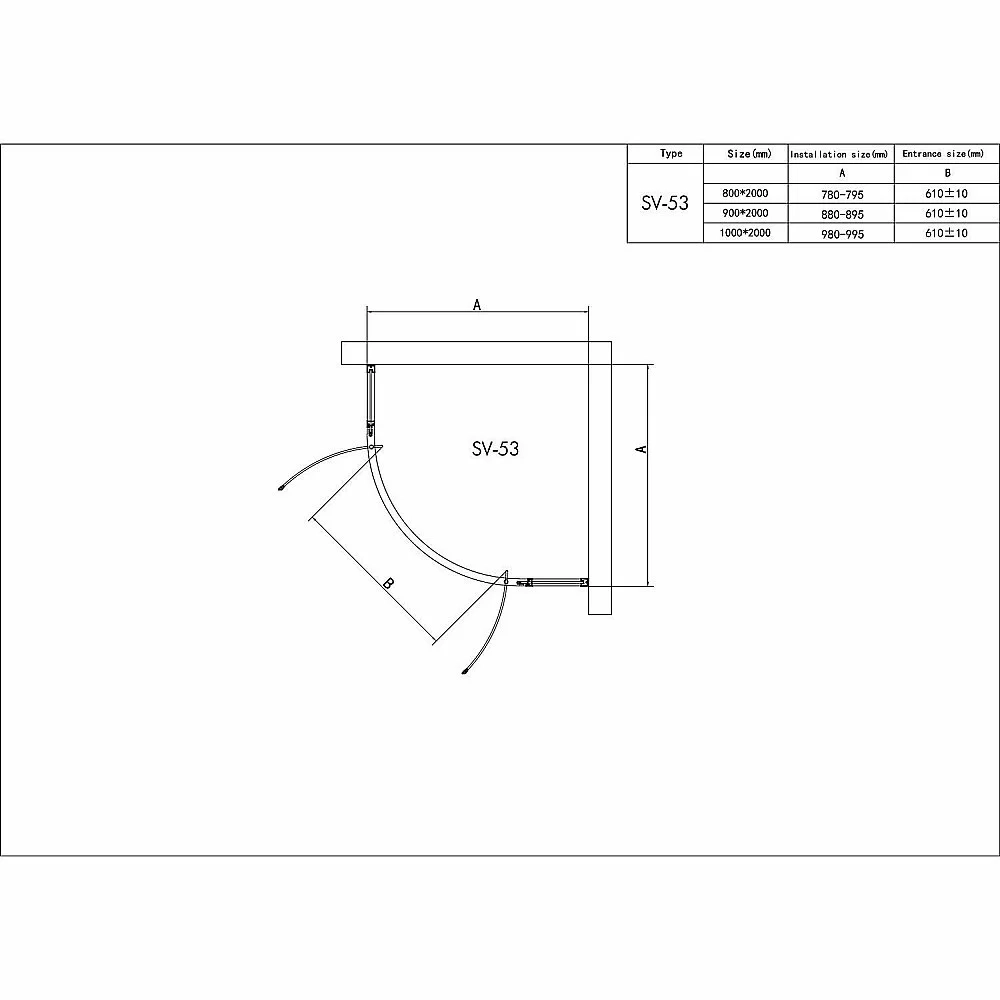 Душевой уголок RGW Stilvoll SV-53B 90x90