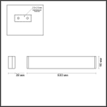 4295/30WL ODL Светильник LED 1*30Вт 3000К 220В IP20 HIGHTECH