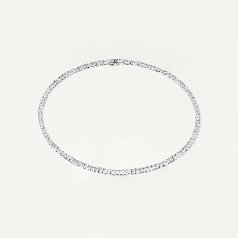 Колье Теннисное – Белое