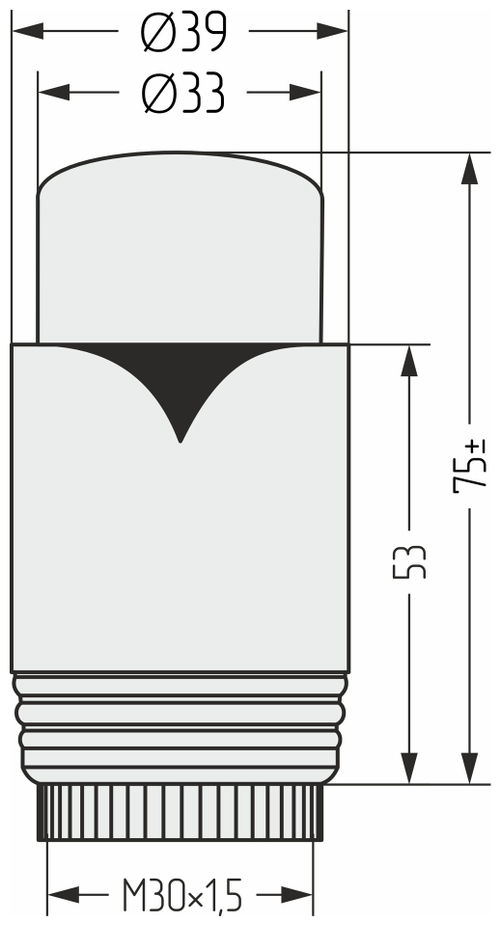 Термостатическая головка для автоматического терморегулятора