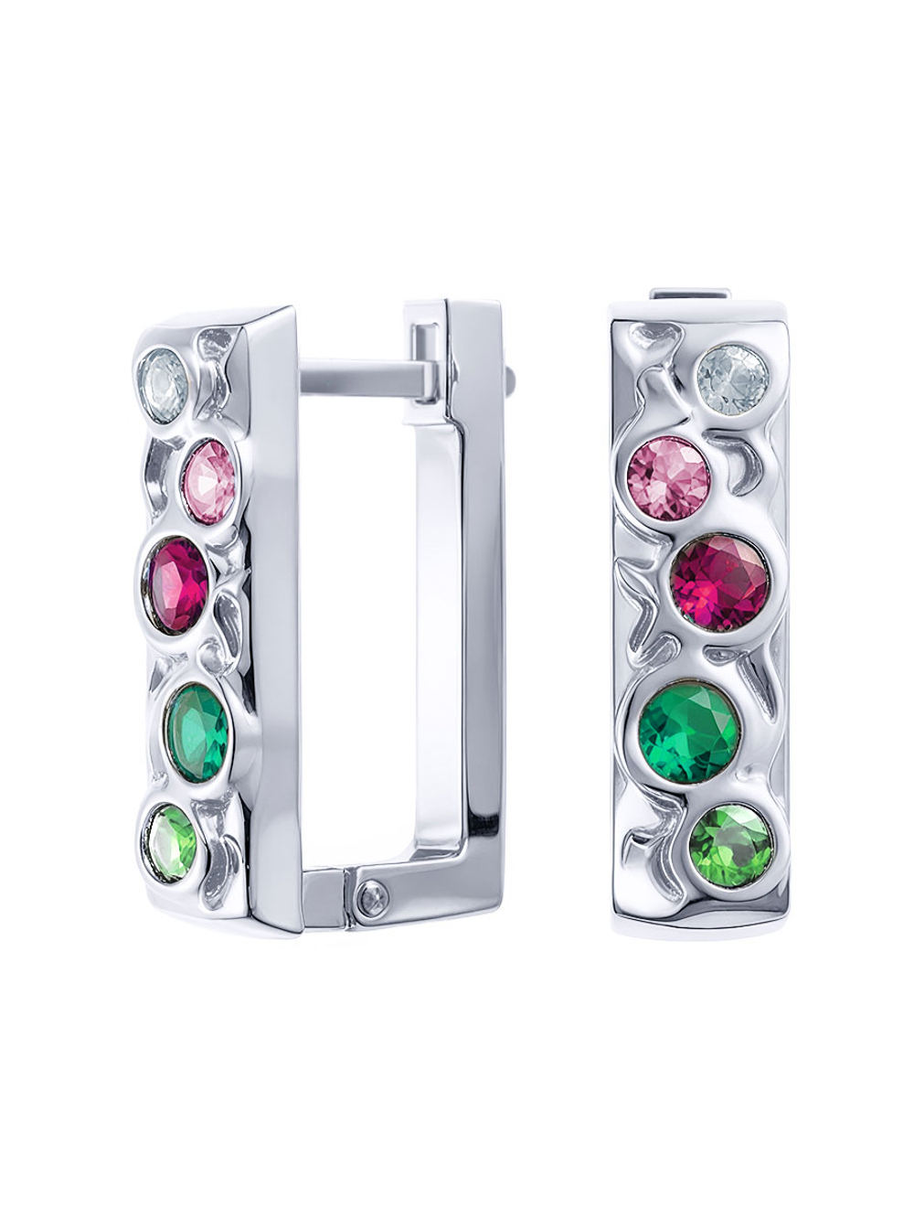 Серьги серебро 925 проба с фианитами 2101778-00355