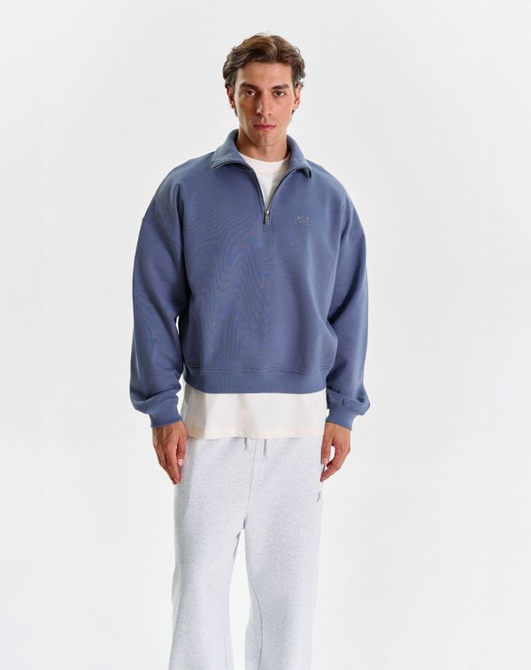 Толстовка Half-zip Logo de base 04 Navy - фото 2