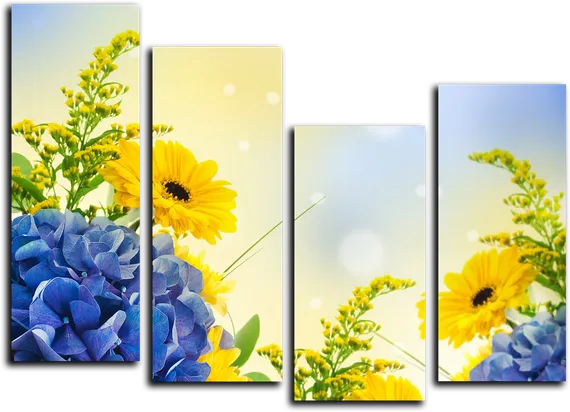 Модульная картина "Запах теплого лета"