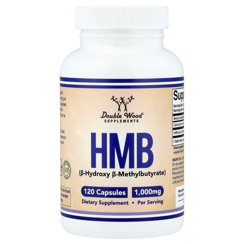 Double Wood Supplements, HMB, 120 капсул