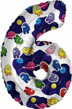Р Цифра 6/9 Космонавтики 32''/81 см