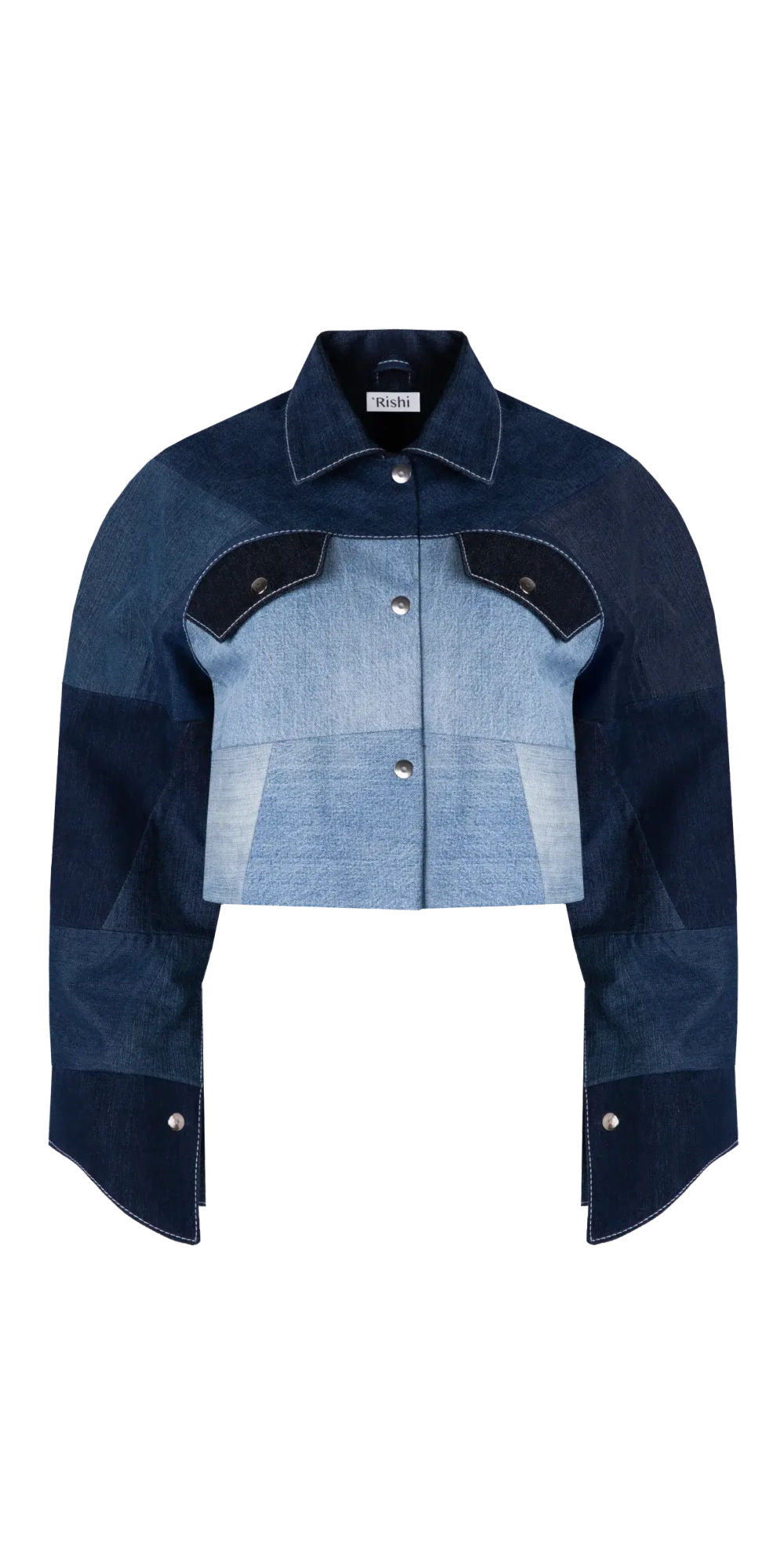 Пэчворк куртка с регланом-кокеткой