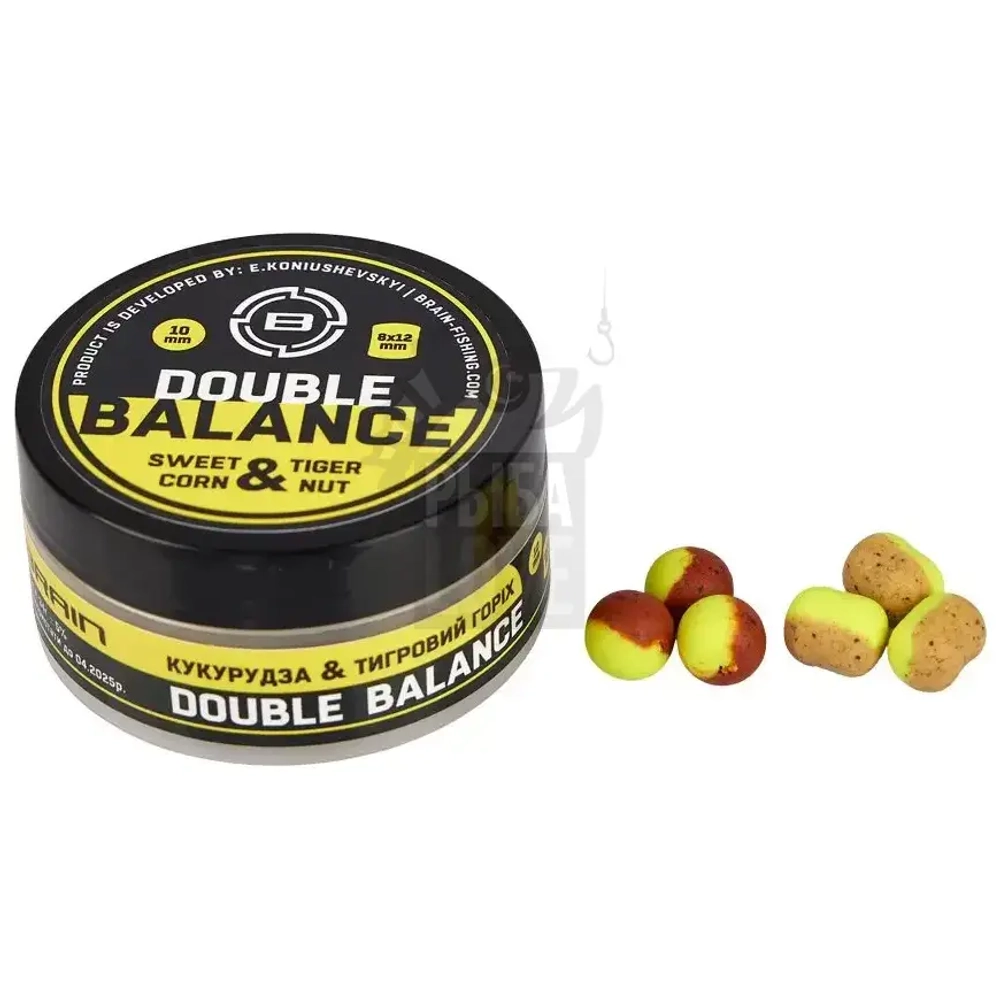 Вафтерсы Brain Double Balance Sweet Corn & Tiger Nut (кукуруза + тигровый орех) 12мм