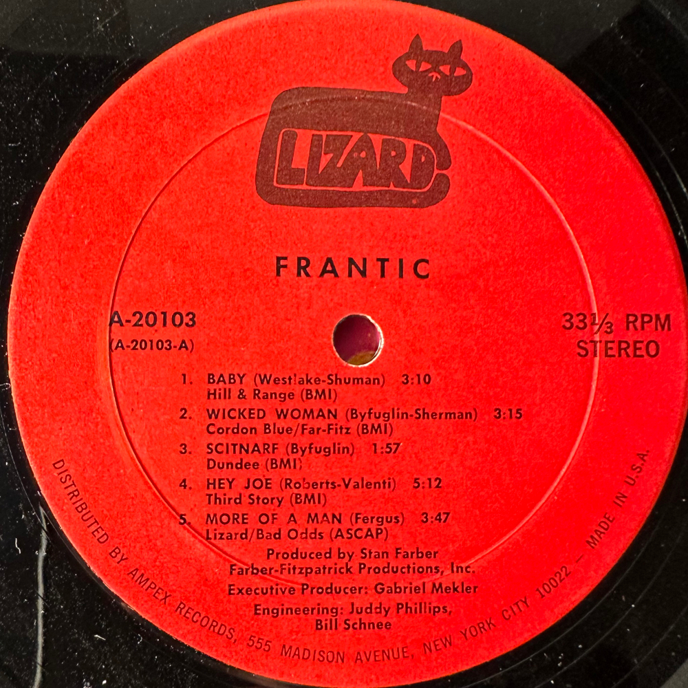 Frantic ‎– Conception (США 1970г.)