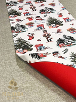 Декоративная дорожка на стол "Новый год" 140х40 см из ткани Duck
