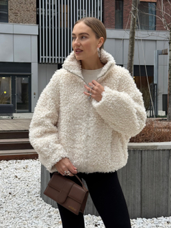 Шуба White sheep молочный