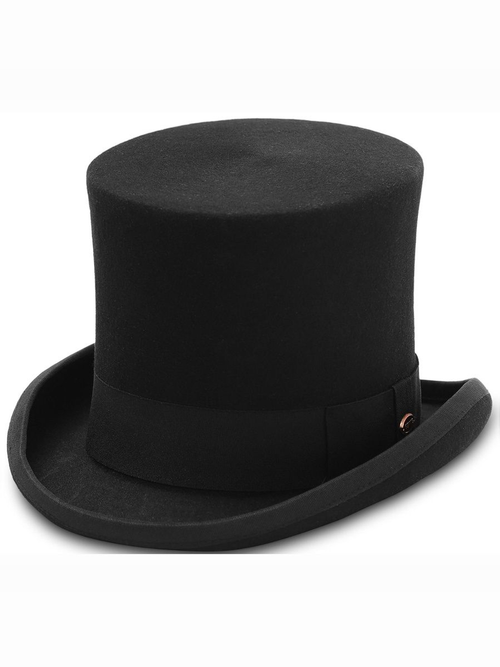 Шляпа Цилиндр классический из фетра (черный, размер 59)