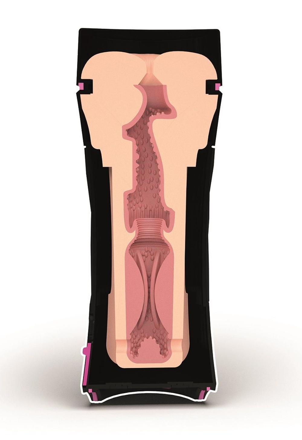 Мастурбатор-анус в тубе Oh Push me (Цвет: телесный)