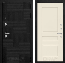 Входная металлическая дверь Лабиринт PAZL (ПАЗЛ) 03 Крем софт