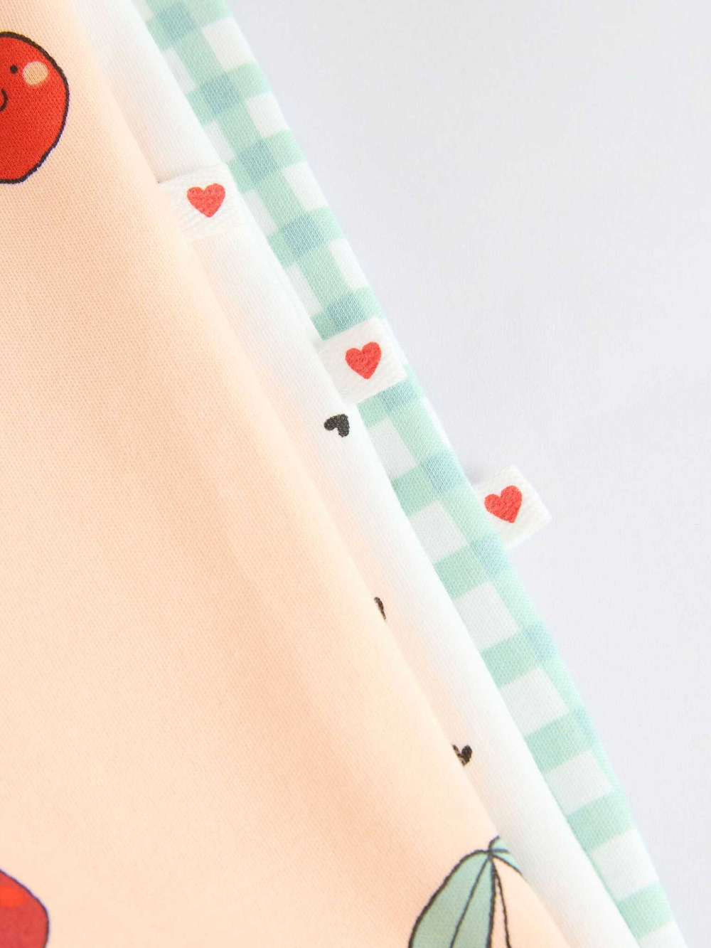 Комбинезон / Cлип для малышей Next AJ2-462, 3 шт., Персиковый, Мятный