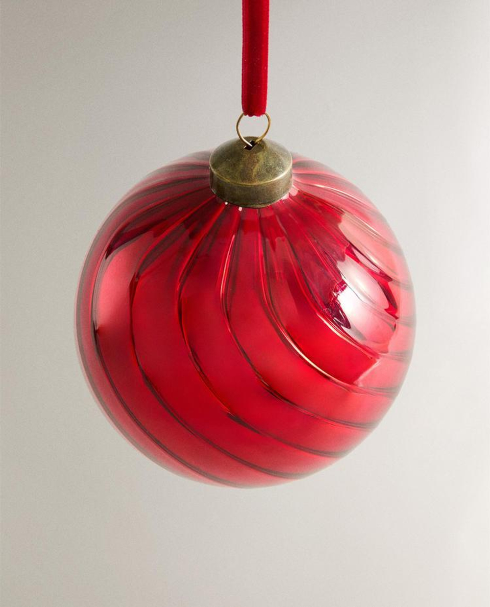 ZARA HOME НОВОГОДНЕЕ УКРАШЕНИЕ «ШАР», КРАСНЫЙ