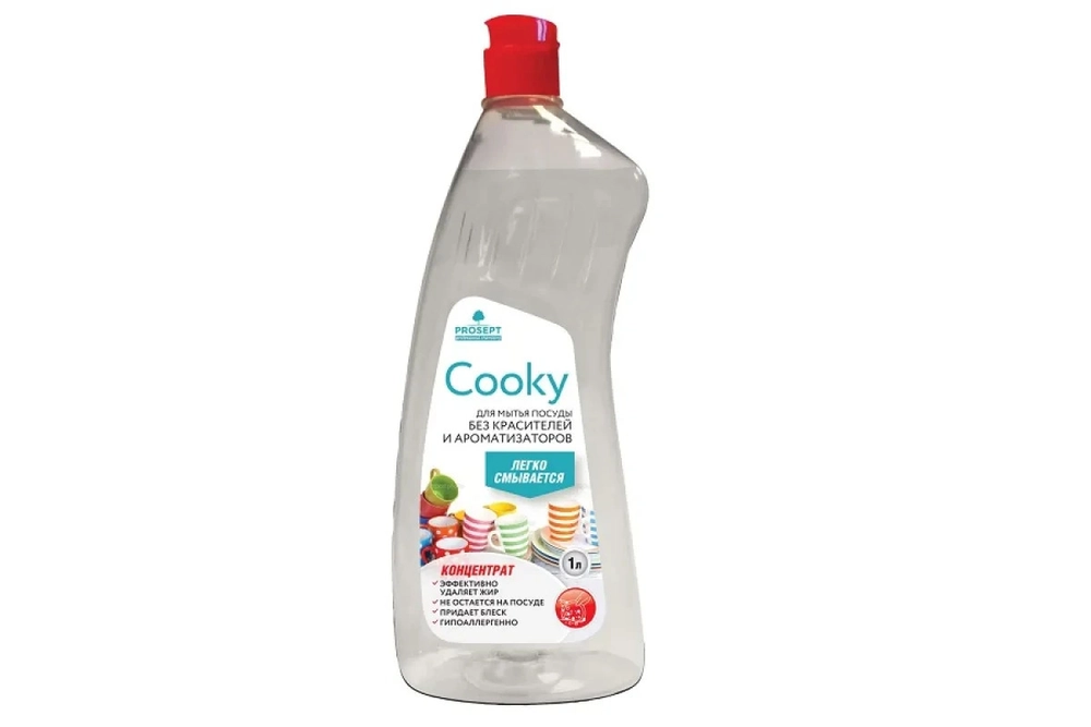 Prosept Cooky гель для мытья посуды вручную без цвета и запаха, 1 л.