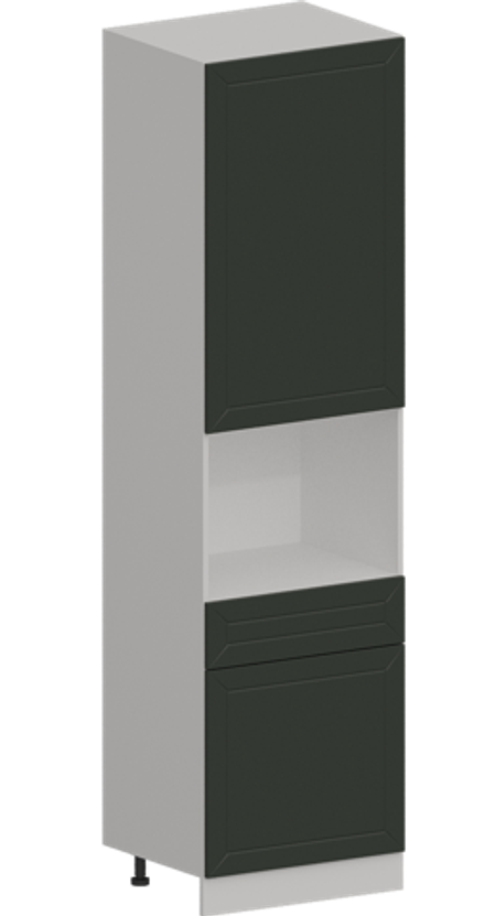 Кухня Модуль ШП1Я 600М Белый / Насыщенно-зеленый