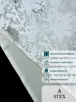 Ткань мраморный кашемир бархат отрез 300*300