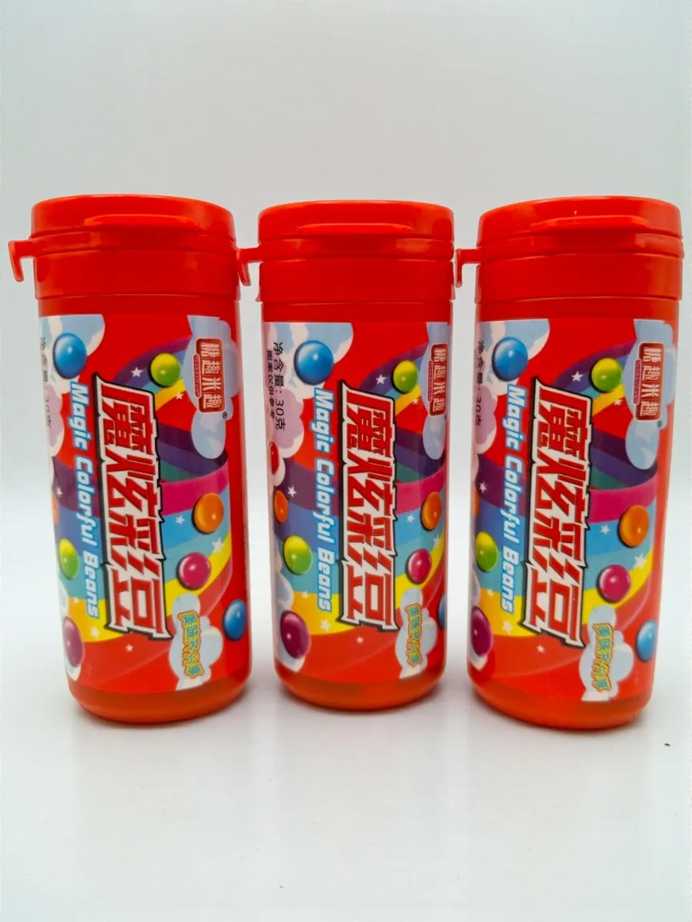 Китайский Скитлз жевательные драже бобы 30 г * 3 шт