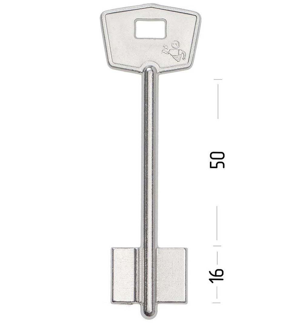 Заготовка сувальдного ключа 13639 MTR1D
