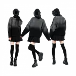 Свитер Heartz Fade Spray-Painted Heavyweight Cropped Knitted серый