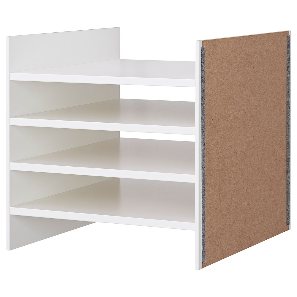 IKEA KALLAX  (ИКЕА КАЛЛАКС)  -  Вставка с 4 полками, белая, 33x33 см