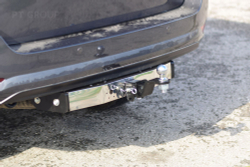 Фаркоп PT GROUP /съемный квадрат/ С нержавеющей Накладкой для TOYOTA Fortuner 2016-2020 (до рестайлинга)(паспорт и сертификат в комплекте)(без электрики) арт.TFR-16-991124.00