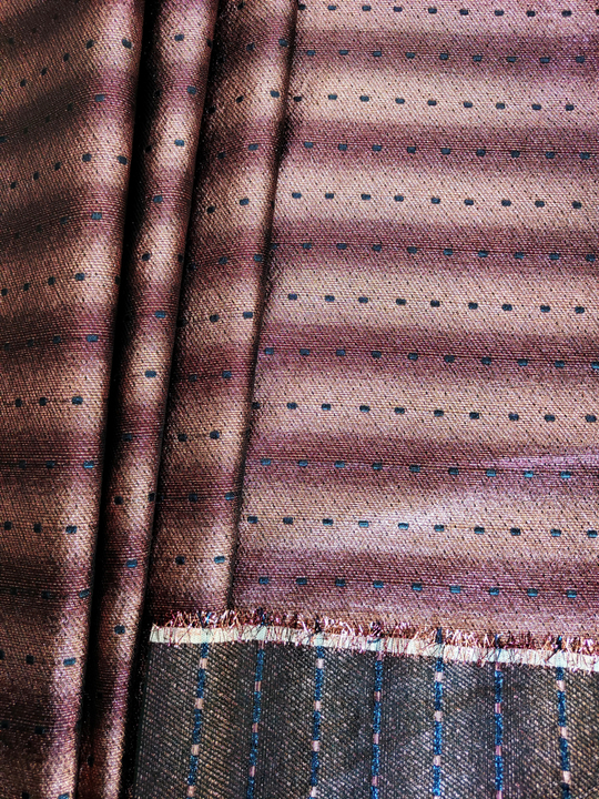 Тафта однот беж/розовый, люрекс FC#34