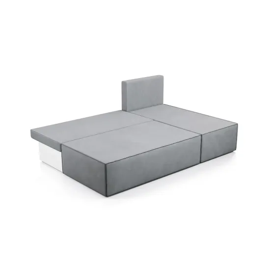 КОРСО ЛАЙТ Диван угловой, светло-серый