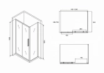 Душевой уголок ABBER Schwarzer Diamant AG30120BH-S70B
