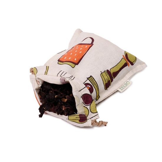 Экомешочек из льна и хлопка "Оливки", 14х20 см