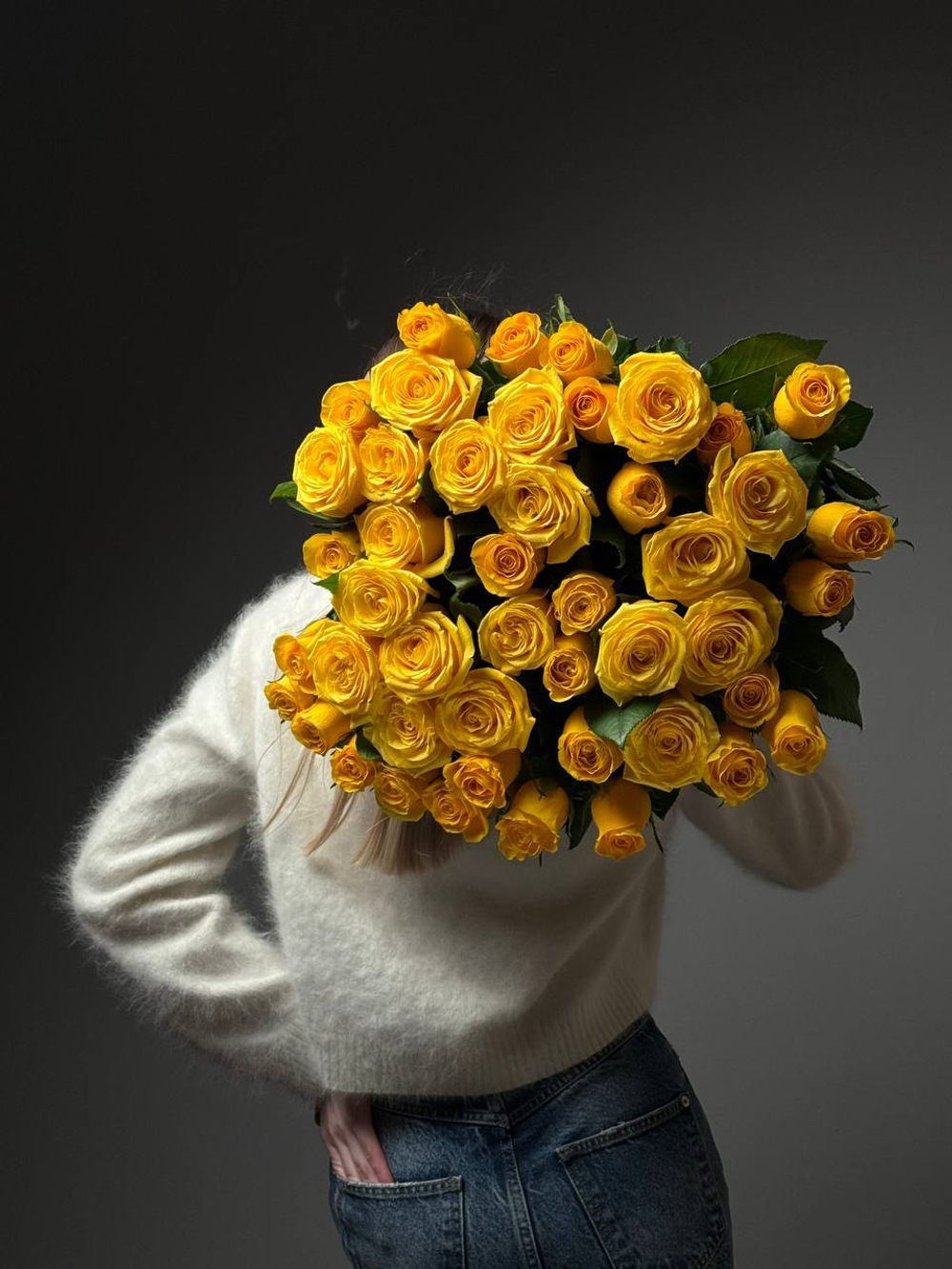 51 желтых роз