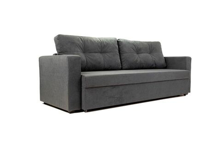 Диван прямой Аракуль 2 Велюр Омега 32 серый