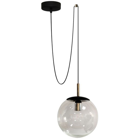 Подвес 1-ка Аура 200 НСО 17-100-325 проз./шнур 2,5 фикс.черн. ИУ Светильник  АКЦИЯ