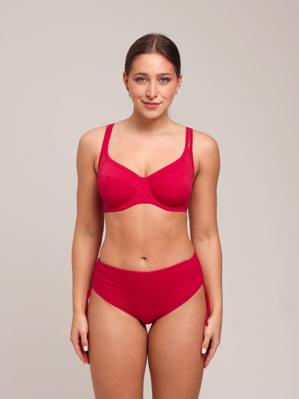 Купальный бюст Zebra мягкая чаша на каркасах (красный)