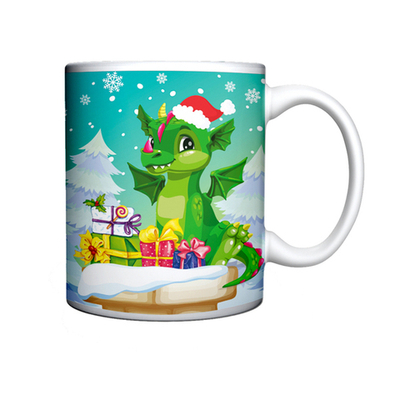 Кружка керамическая 330мл «Хитрый Дракоша Чипа»