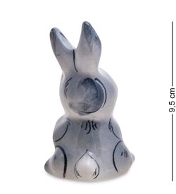 ГЛ- 057 Фигурка «Зайчонок» цв. (Гжельский фарфор)