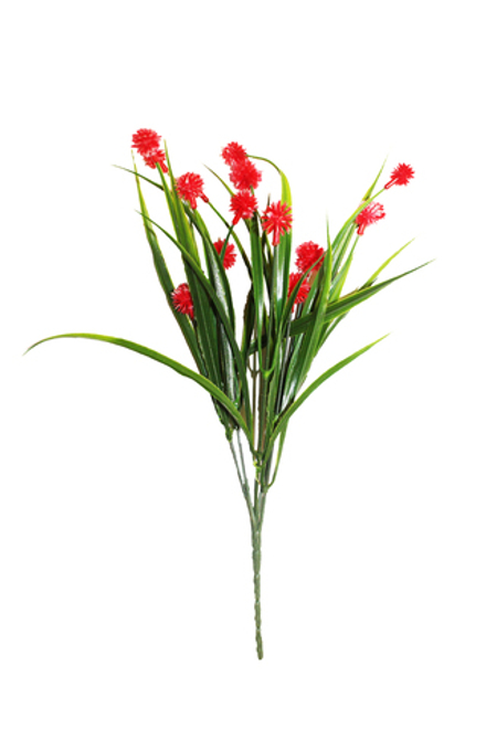 Букет шариков с травкой пластик