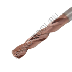 Сверло 11.1мм  твердосплавное 5D без подвода СОЖ. SP-X800051110 VHM AHNO по стали, чугуну, нерж. и ж