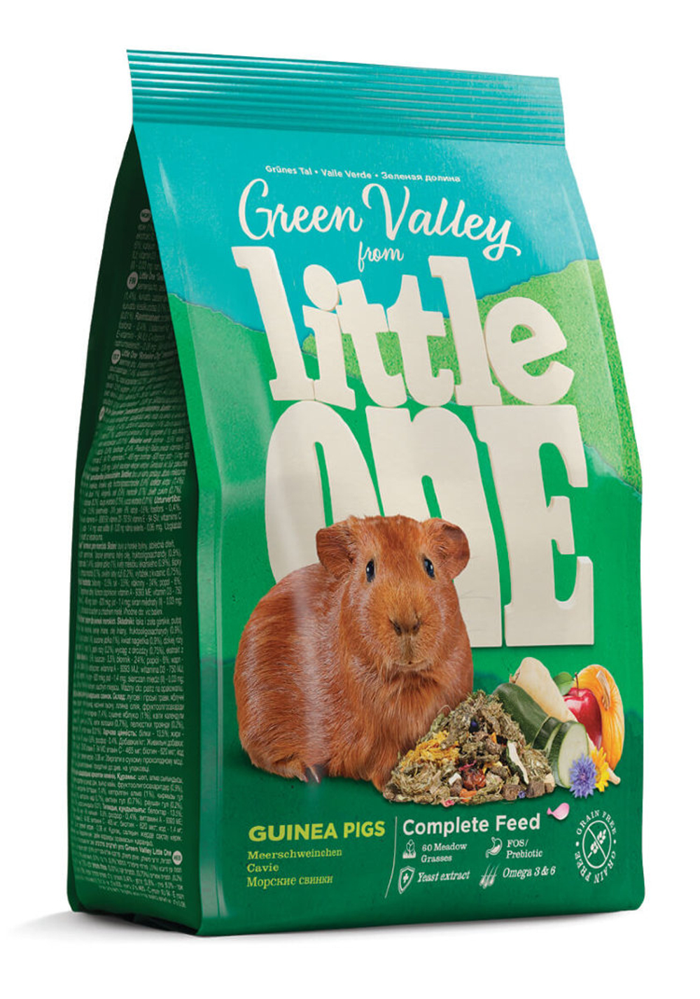 LITTLE ONE GREEN VALLEY Корм для морских свинок из разнотравья 0,75 кг