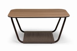 "Гранада" журнальный стол 90х60см из HPL, цвет "дуб"