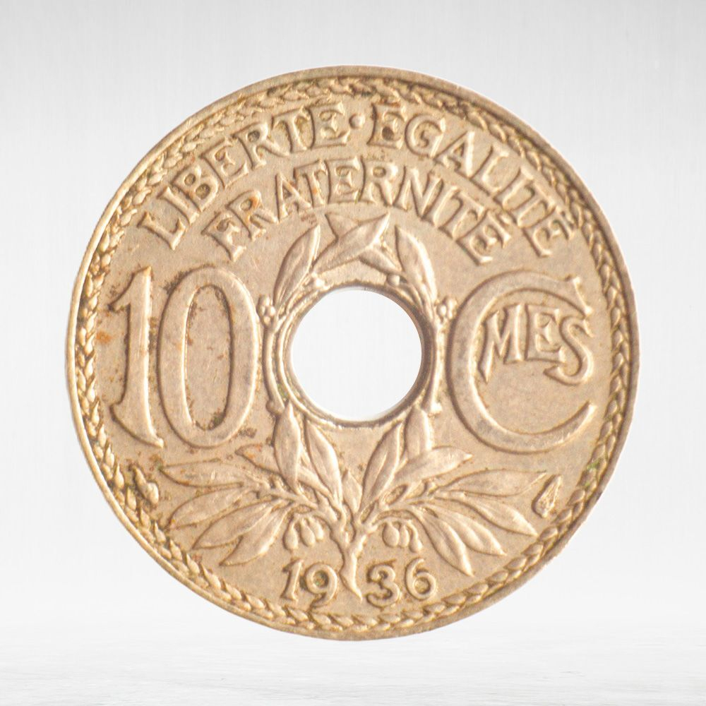 France, 10 Centimes 1936, XF