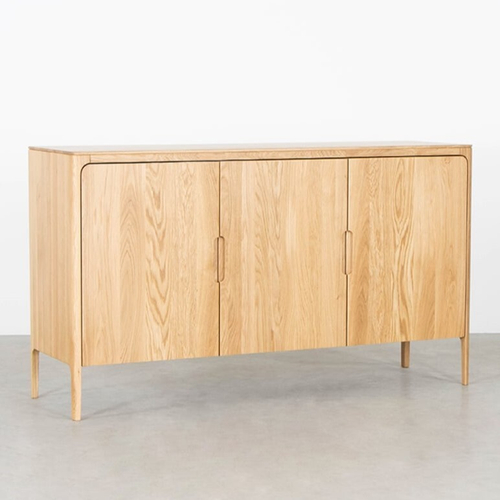 Комод из массива и шпона дуба - 3 двери - ZIGGY